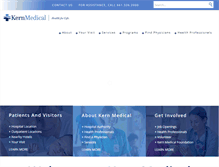 Tablet Screenshot of kernmedical.com